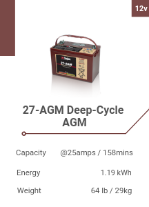 27-AGM Deep-Cycle AGM