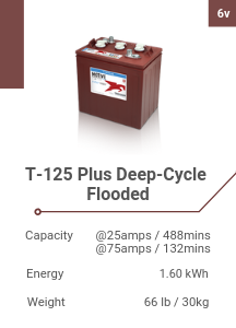 T-125 Plus Deep-Cycle Flooded