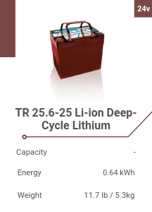 TR 25.6-25 Li-ion Deep-Cycle Lithium